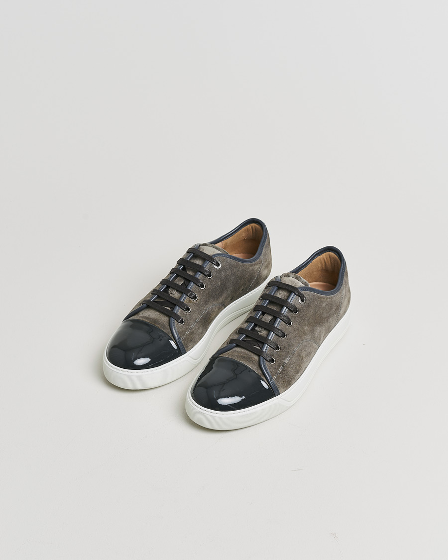 Mies | Pre-owned Kengät | Pre-owned | Lanvin DBB1 Patent Cap Toe Sneaker Dark Grey UK11 - EU45