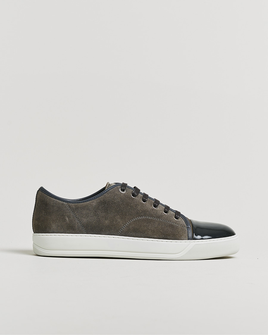 Mies | Pre-owned Kengät | Pre-owned | Lanvin DBB1 Patent Cap Toe Sneaker Dark Grey UK11 - EU45