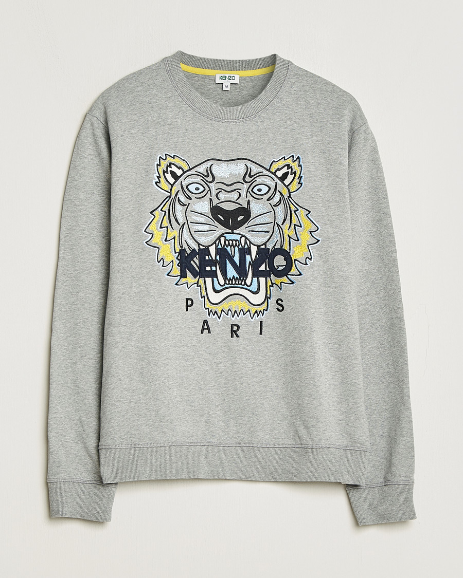 Mies | Puserot | Pre-owned | KENZO Tiger Crew Neck Sweatshirt Grey M