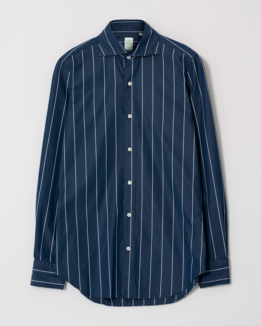 Mies | Kauluspaidat | Pre-owned | Finamore Napoli Tokyo Vintage Cotton Shirt Navy 39 - M