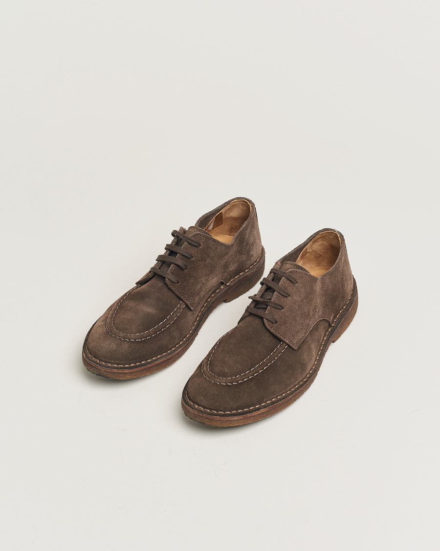 Mies | Drake's Chard Derby Dark Brown Suede 43 | Pre-owned | Drake's Chard Derby Dark Brown Suede 43
