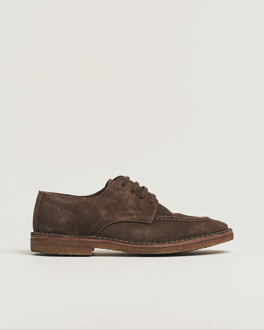 Mies | Drake's Chard Derby Dark Brown Suede 43 | Pre-owned | Drake's Chard Derby Dark Brown Suede 43