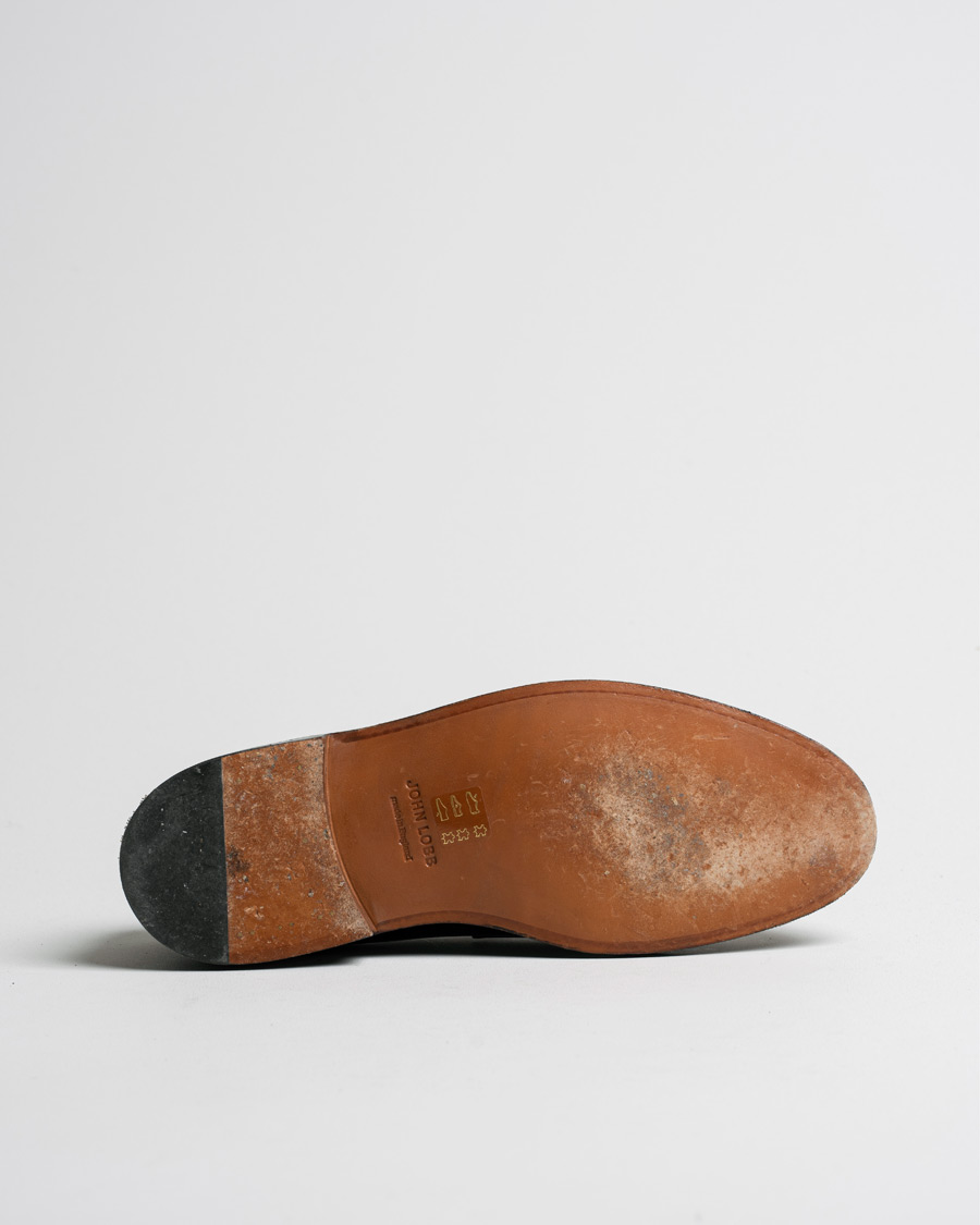 Mies | John Lobb Lopez New Standard Penny Loafer Black Calf UK8,5 - EU42,5 | Pre-owned | John Lobb Lopez New Standard Penny Loafer Black Calf UK8,5 - EU42,5