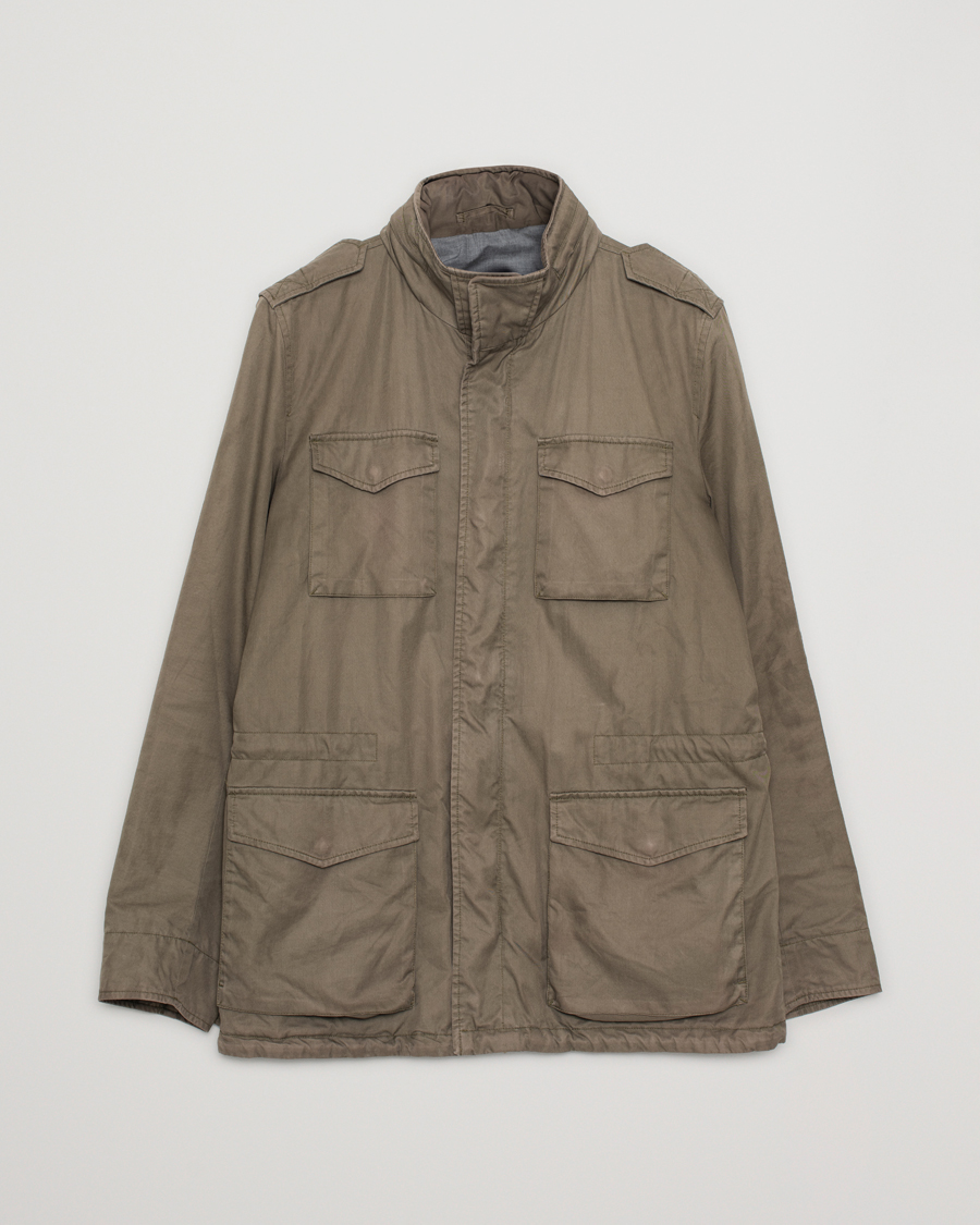 Mies | Takit | Pre-owned | Herno Cotton Field Jacket Army Green