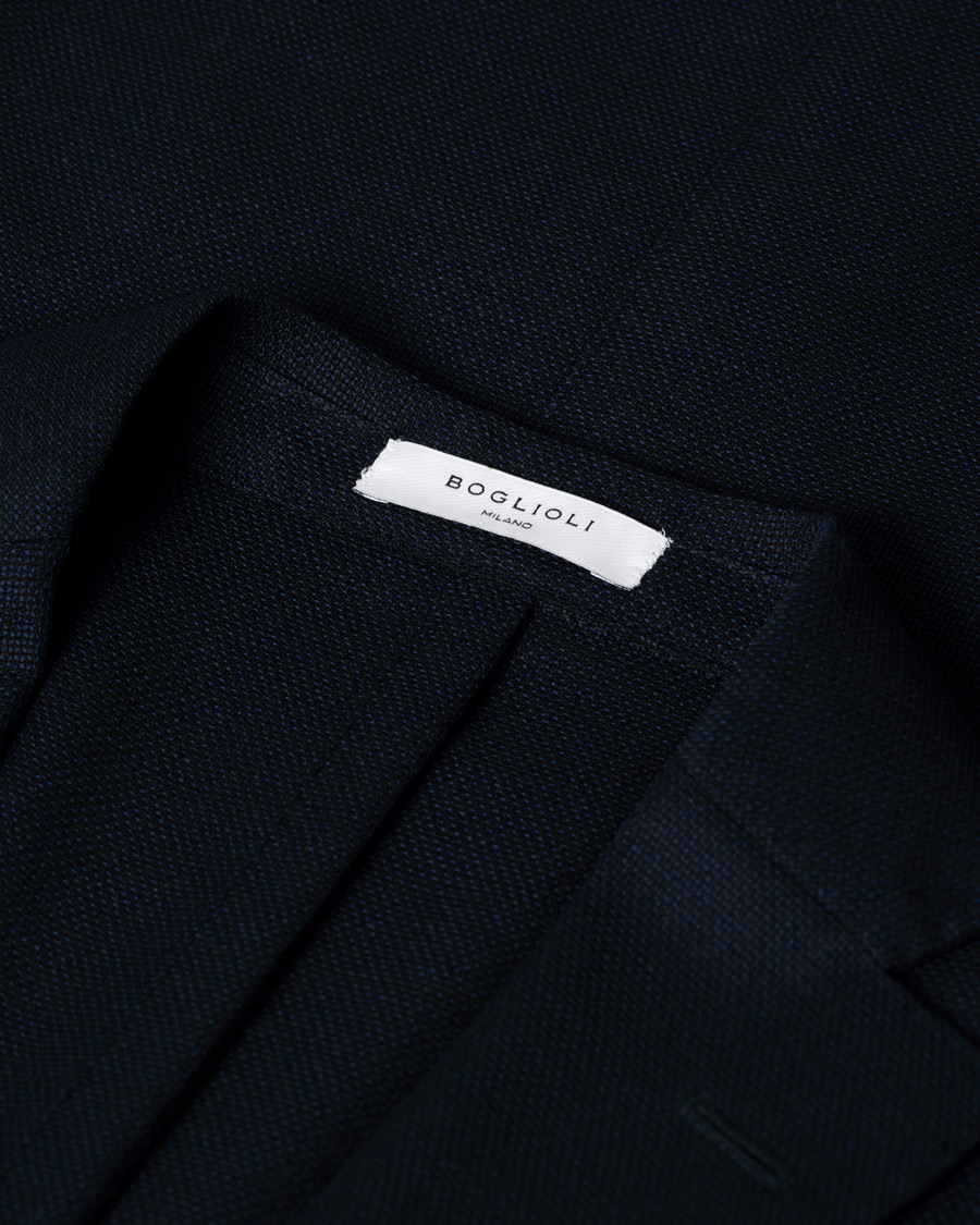 Mies | Pikkutakit | Pre-owned | Boglioli K Jacket Wool Hopsack Blazer Navy