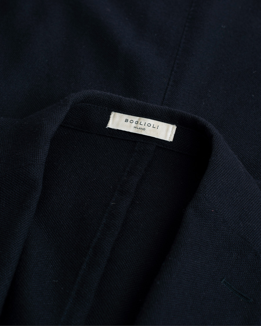 Mies | Pikkutakit | Pre-owned | Boglioli K Jacket Wool Hopsack Blazer Navy