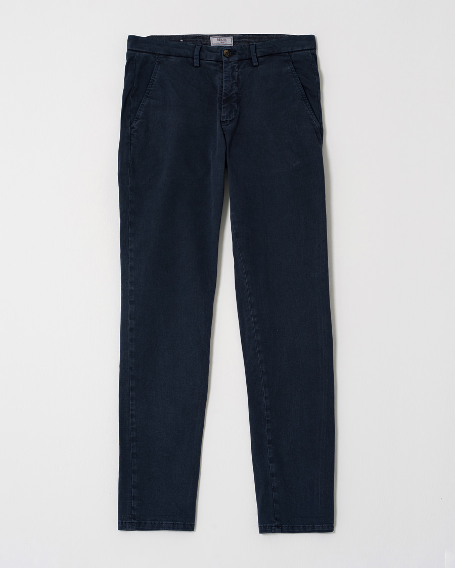 Mies | Housut | Pre-owned | Briglia 1949 Slim Fit Cotton Chinos Navy 44
