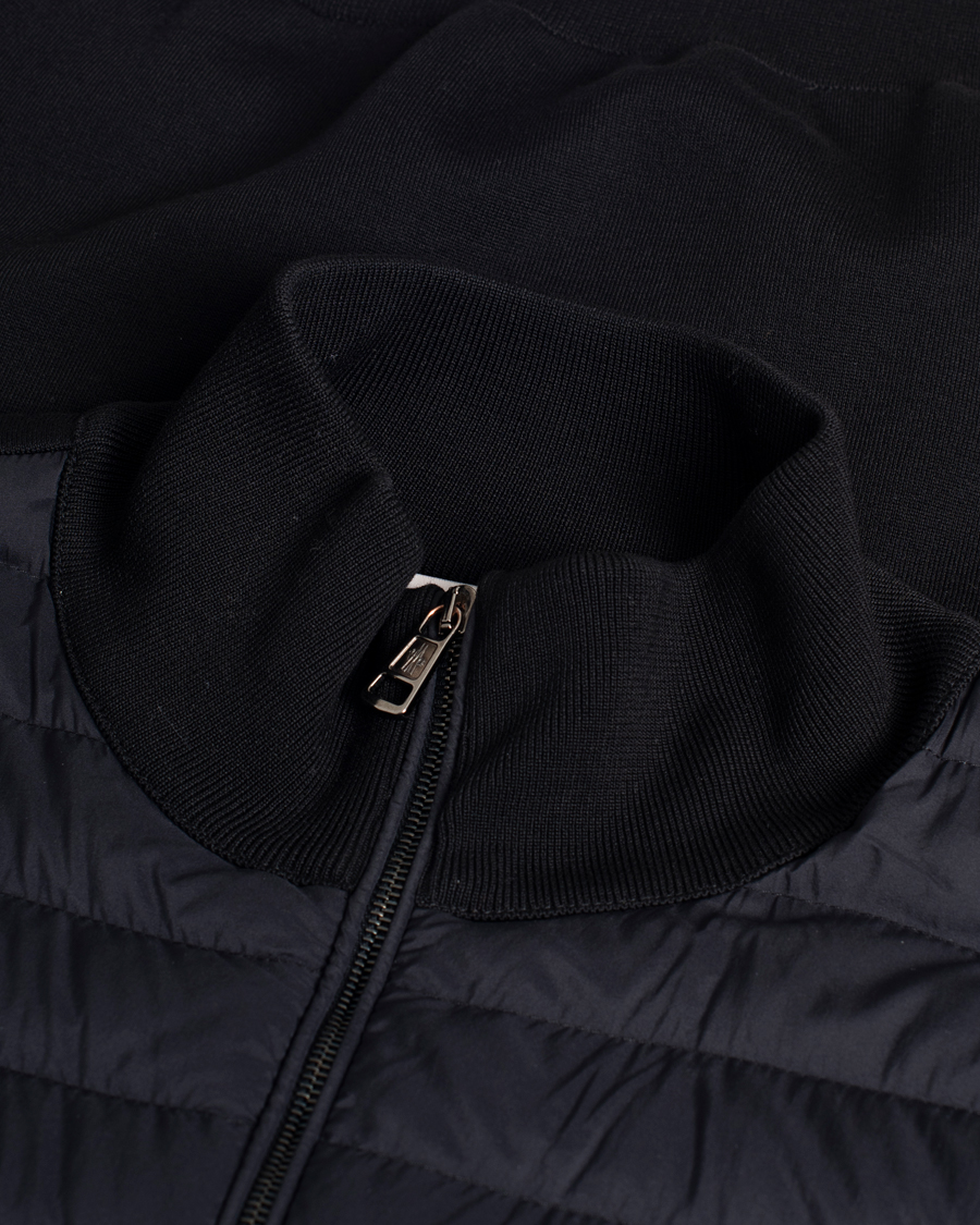 Mies | Puserot | Pre-owned | Moncler Cardigan Down Hybrid Navy