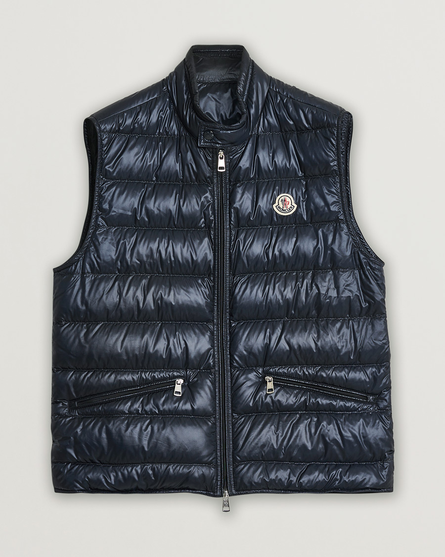 Mies | Moncler Gui Vest Navy | Pre-owned | Moncler Gui Vest Navy
