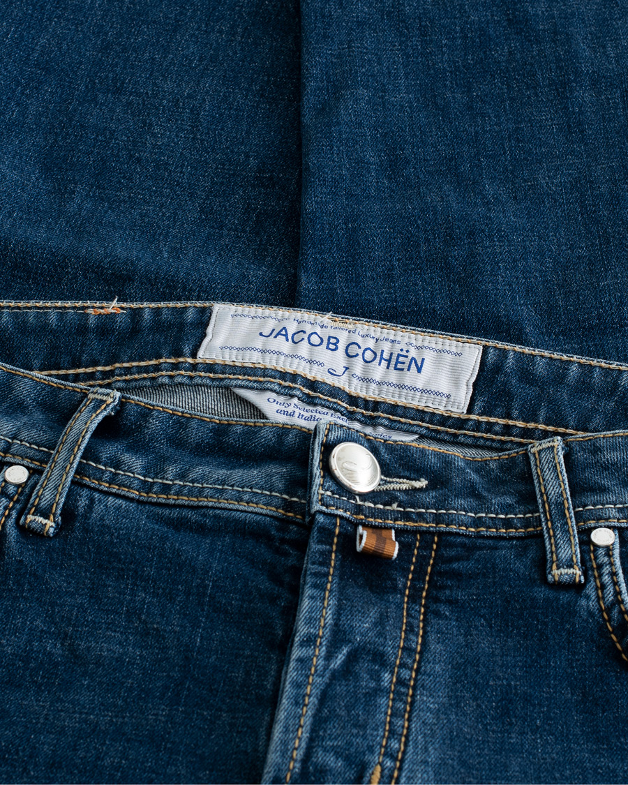Mies | Farkut | Pre-owned | Jacob Cohën 688 Slim Fit Jeans Mid Blue