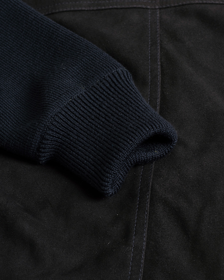 Mies | Takit | Pre-owned | Valstar Valstarino Suede Combo Jacket Navy Suede