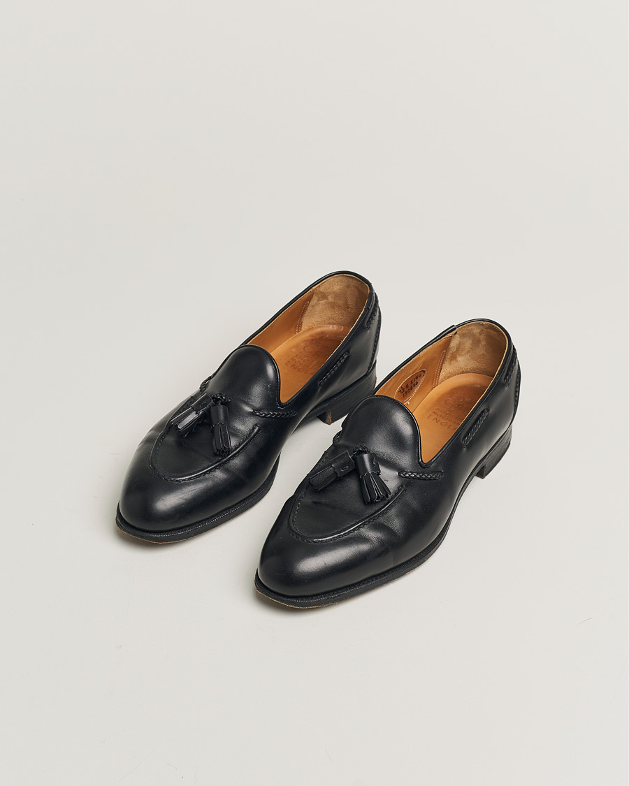 Mies | Edward Green Belgravia Tassel Loafer Black Calf | Pre-owned | Edward Green Belgravia Tassel Loafer Black Calf