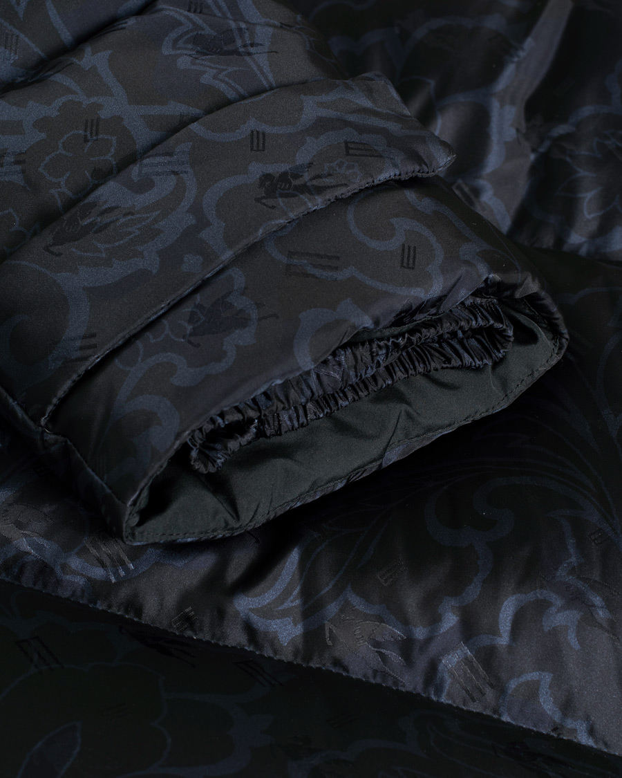 Mies | Etro Patterned Down Jacket Navy XL | Pre-owned | Etro Patterned Down Jacket Navy XL