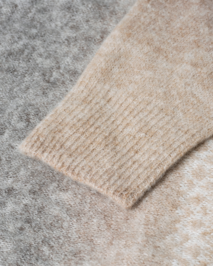 Mies | Puserot | Pre-owned | Altea Norwegian Jacquard Alpaca Sweater Beige