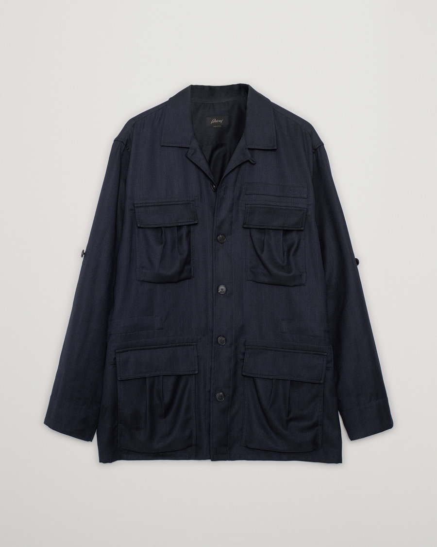 Mies | Takit | Pre-owned | Brioni Light Wool Sahariana Navy