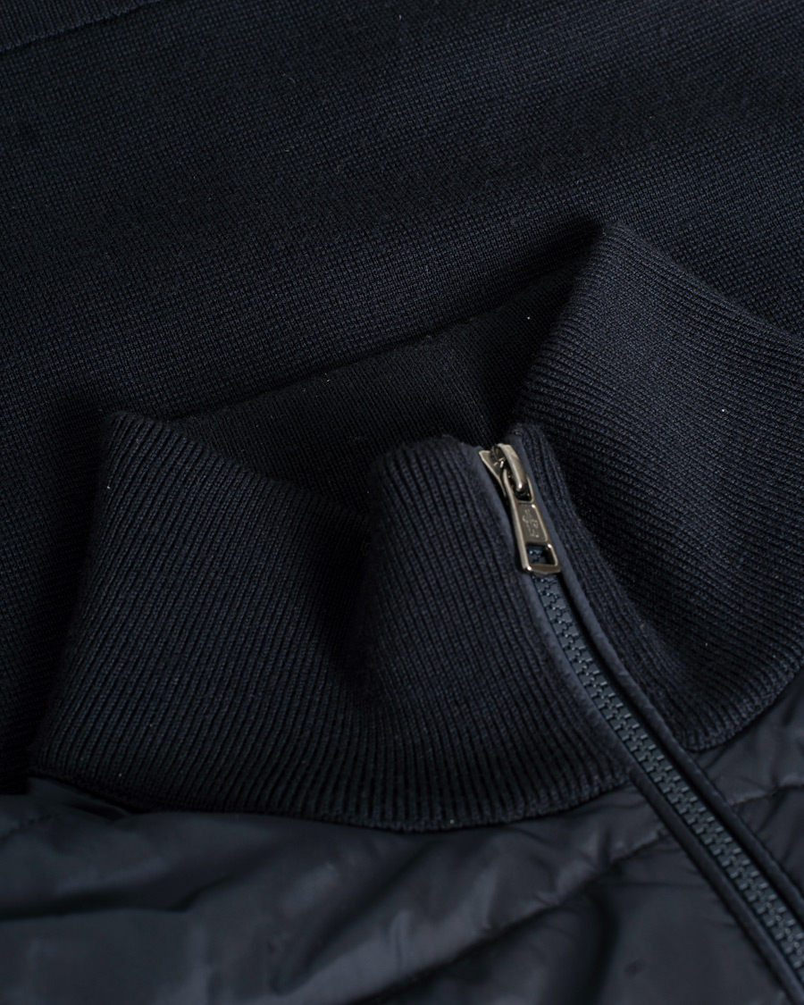 Mies | Puserot | Pre-owned | Moncler Hybrid Zip Sweater Navy