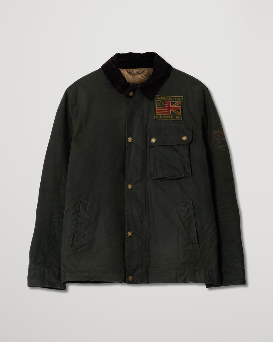 Mies | Takit | Pre-owned | Barbour International Steve McQueen Workers Wax Jacket Sage