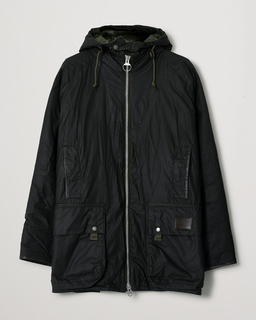 Mies | Takit | Pre-owned | Barbour Gold Standard Scalpay Hunting Hooded Wax Jacket Olive XXL