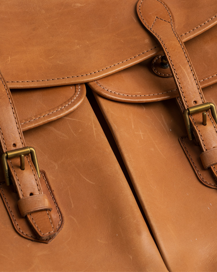 Mies | Polo Ralph Lauren Leather Duffle Bag Natural | Pre-owned | Polo Ralph Lauren Leather Duffle Bag Natural