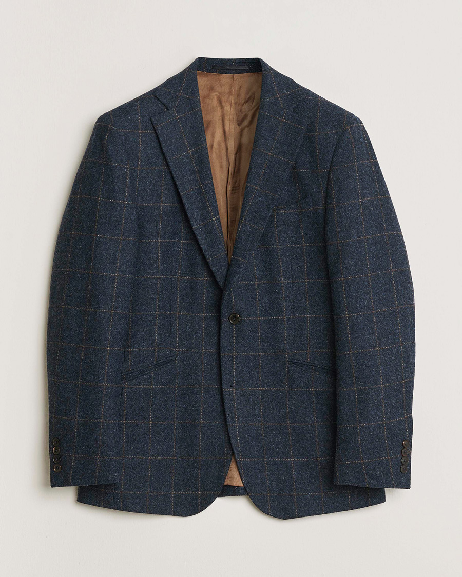 Mies | Pre-owned Pikkutakit | Pre-owned | Walker Slater Edward Tweed Cheked Blazer Navy UK40 - EU50