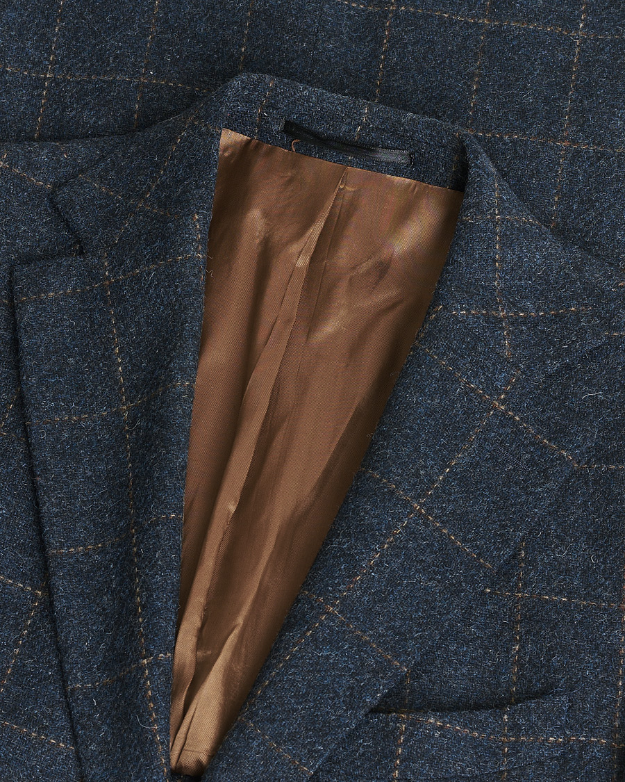Mies | Pre-owned Pikkutakit | Pre-owned | Walker Slater Edward Tweed Cheked Blazer Navy UK40 - EU50