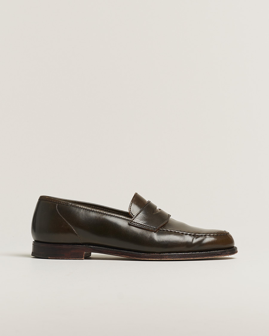 Mies | Crockett & Jones Harvard Unlined Loafer Dark Brown Cordovan | Pre-owned | Crockett & Jones Harvard Unlined Loafer Dark Brown Cordovan