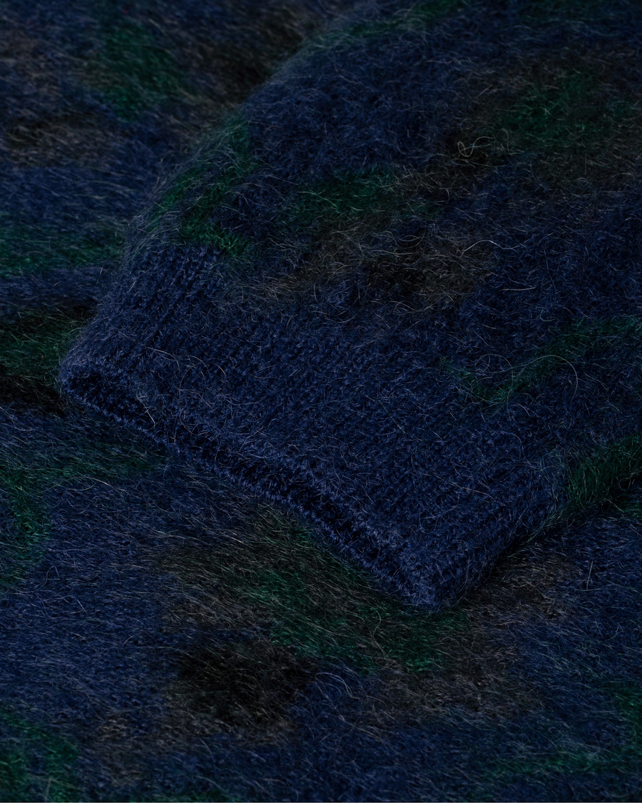 Mies | Puserot | Pre-owned | BEAMS PLUS Botanical Jacquard Cardigan Navy