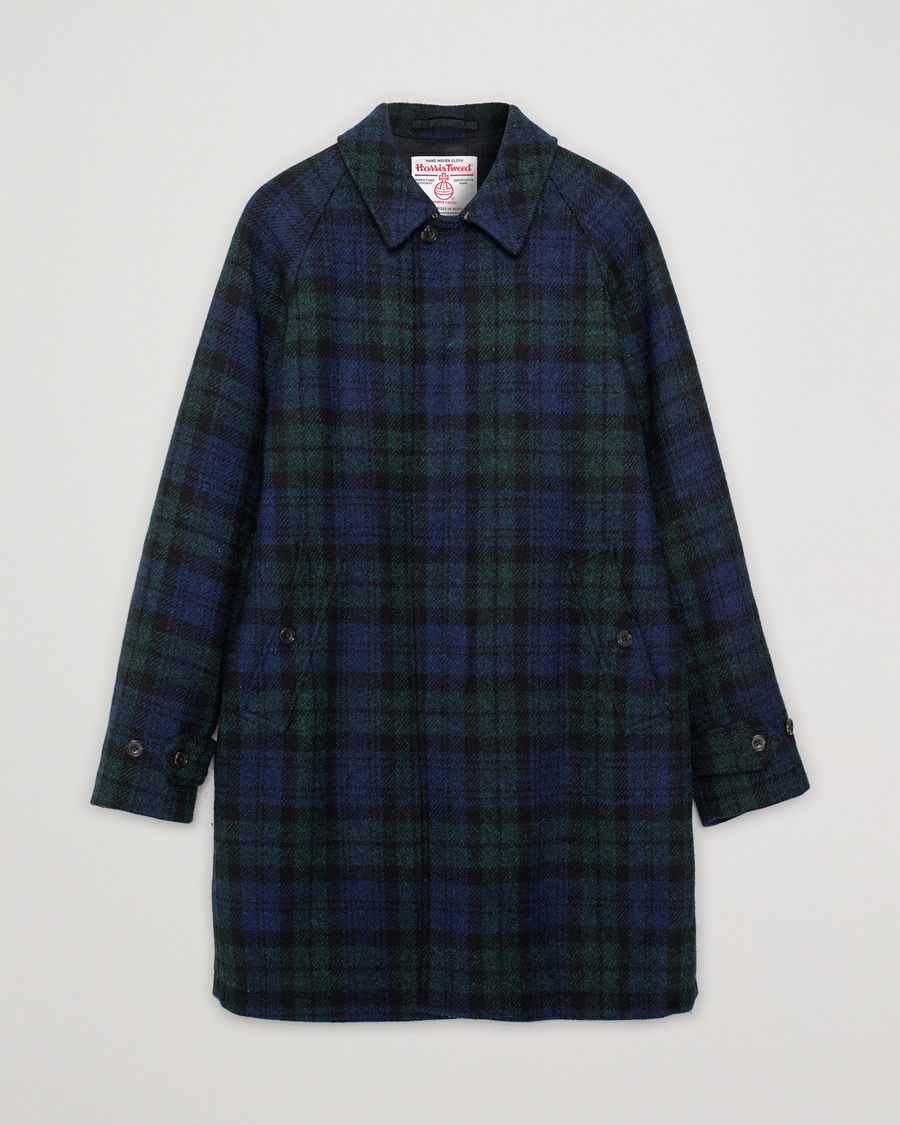Mies | Takit | Pre-owned | BEAMS PLUS Balmacaan Harris Tweed Coat Blackwatch