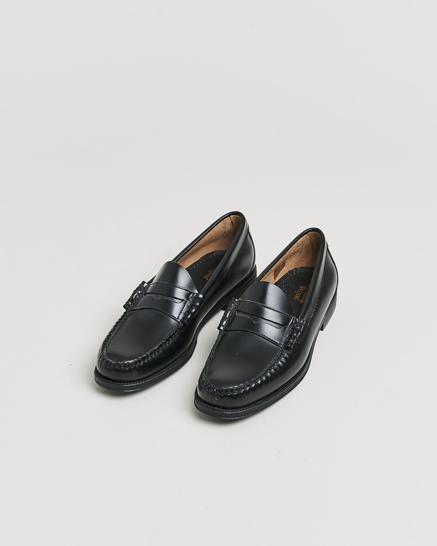 Mies | G.H. Bass Easy Weejuns Larson Penny Loafers Black Leather 43 | Pre-owned | G.H. Bass Easy Weejuns Larson Penny Loafers Black Leather 43