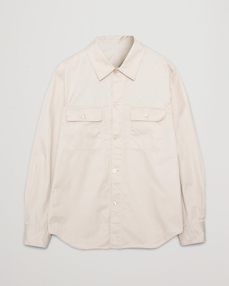 Mies | Kauluspaidat | Pre-owned | Filippa K Oscar Cotton Shirt Soft Beige