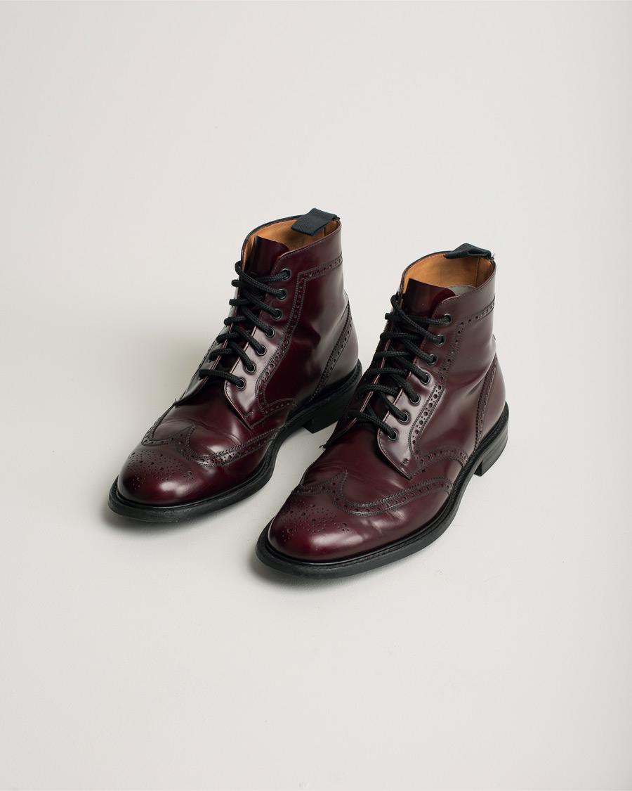Mies | Church's Caldecott Boot Burgundy UK9 - EU43 | Pre-owned | Church's Caldecott Boot Burgundy UK9 - EU43