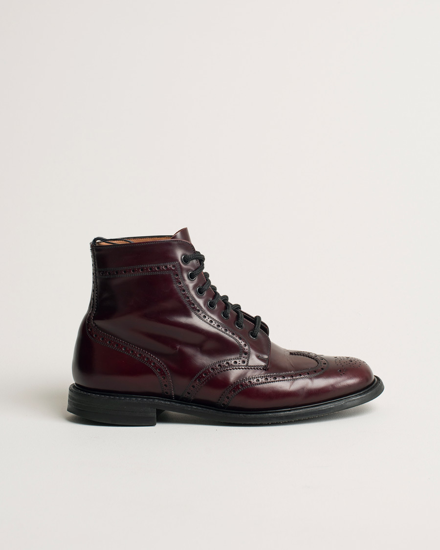 Mies | Church's Caldecott Boot Burgundy UK9 - EU43 | Pre-owned | Church's Caldecott Boot Burgundy UK9 - EU43