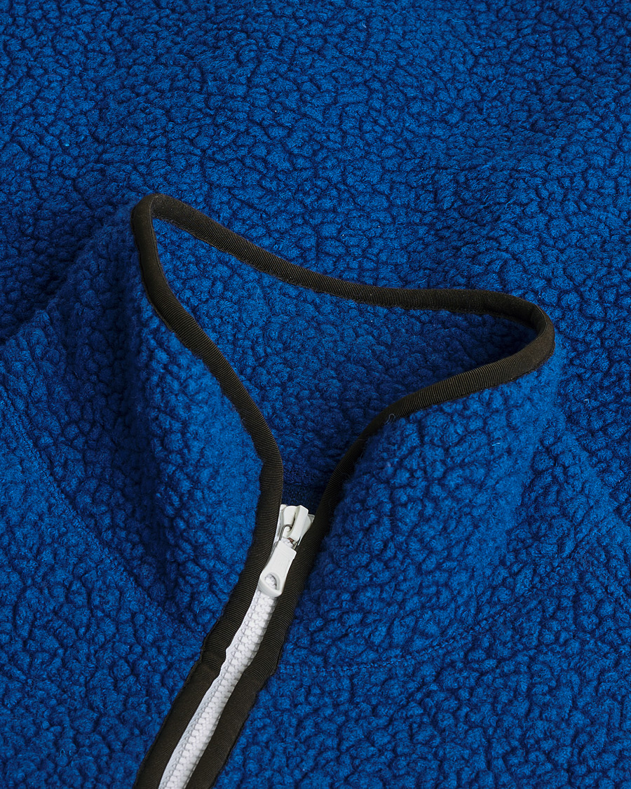 Mies | Drake's Rib BRib Bound Fleece Jacket Blue | Pre-owned | Drake's Rib BRib Bound Fleece Jacket Blue