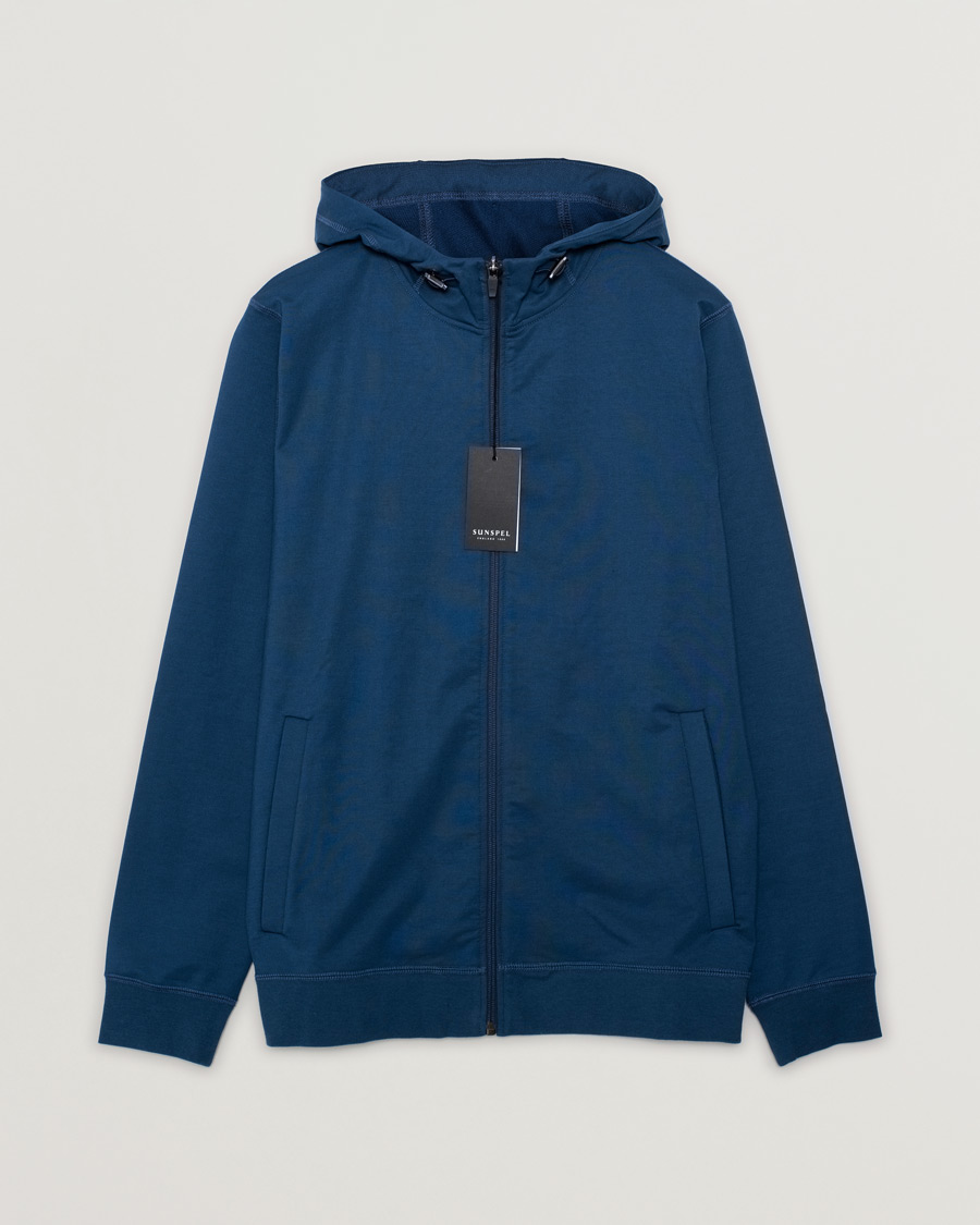 Mies | Puserot | Pre-owned | Sunspel Active Full Zip Hood Navy