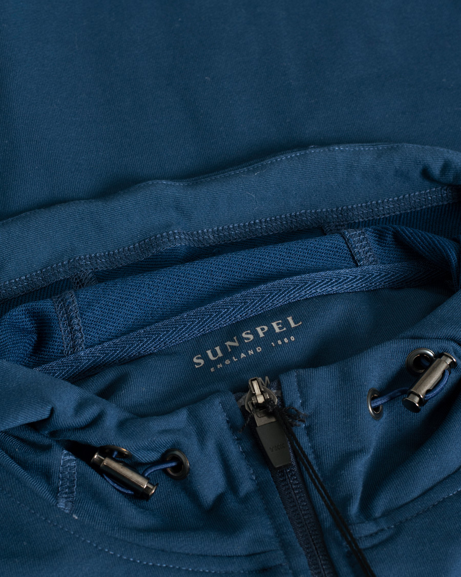 Mies | Puserot | Pre-owned | Sunspel Active Full Zip Hood Navy