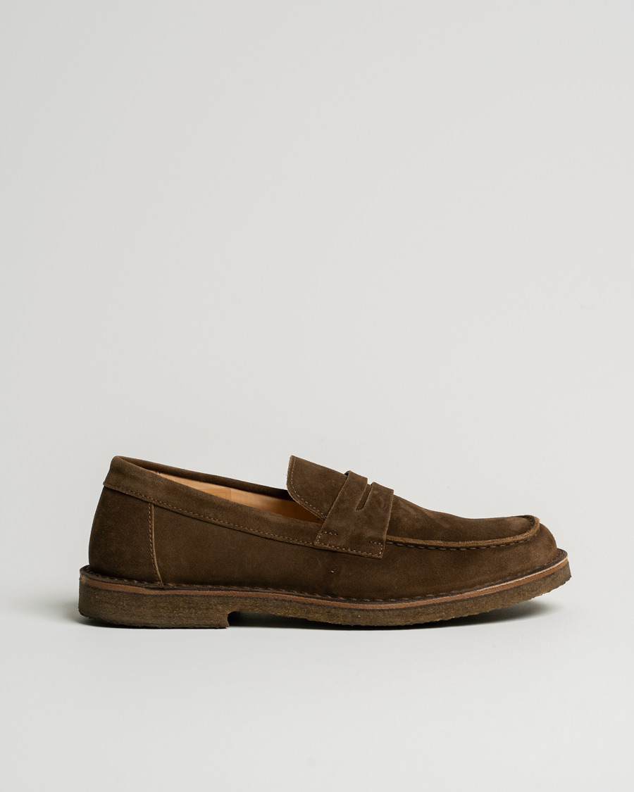 Mies | Astorflex Mokaflex Loafer Dark Khaki Suede | Pre-owned | Astorflex Mokaflex Loafer Dark Khaki Suede