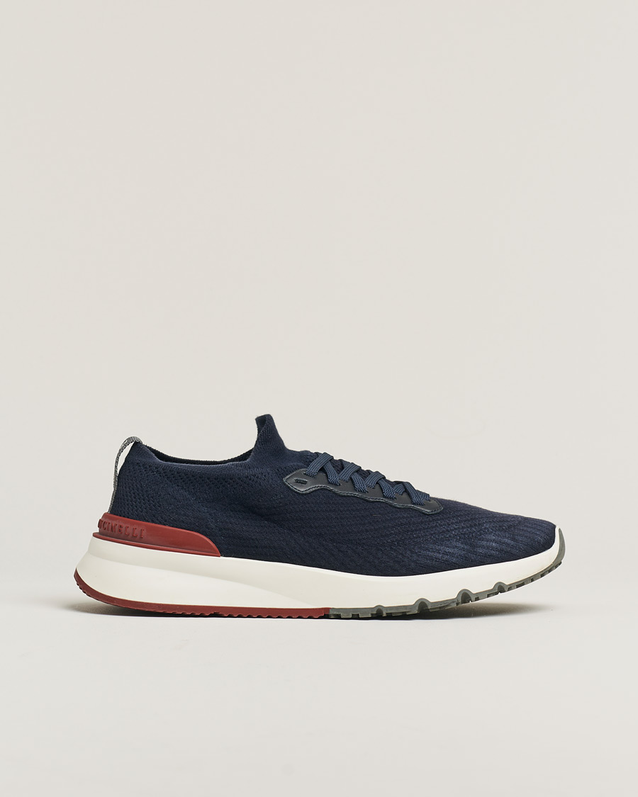Mies | Brunello Cucinelli Mesh Running Sneakers Navy | Pre-owned | Brunello Cucinelli Mesh Running Sneakers Navy