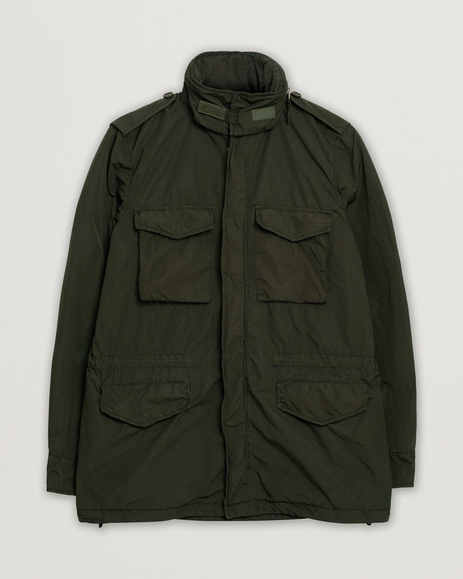 Mies | Aspesi Giubotto Garment Dyed Field Jacket Dark Military | Pre-owned | Aspesi Giubotto Garment Dyed Field Jacket Dark Military