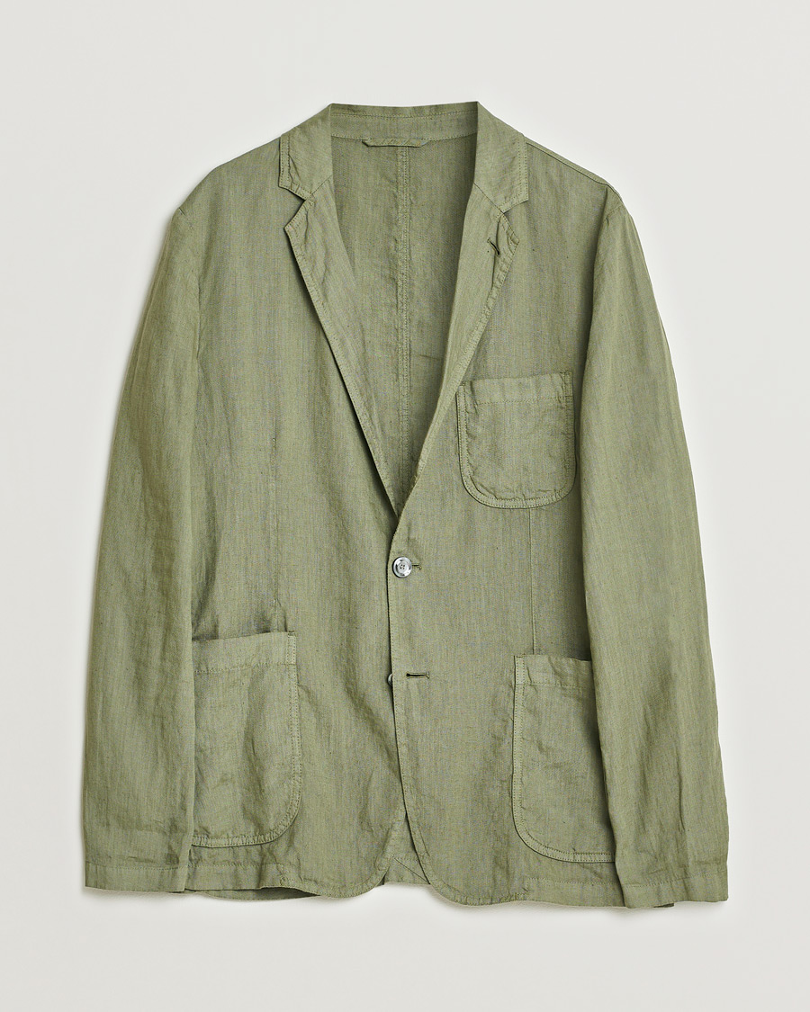 Mies | Pikkutakit | Pre-owned | Aspesi Samuraki Linen Blazer Military