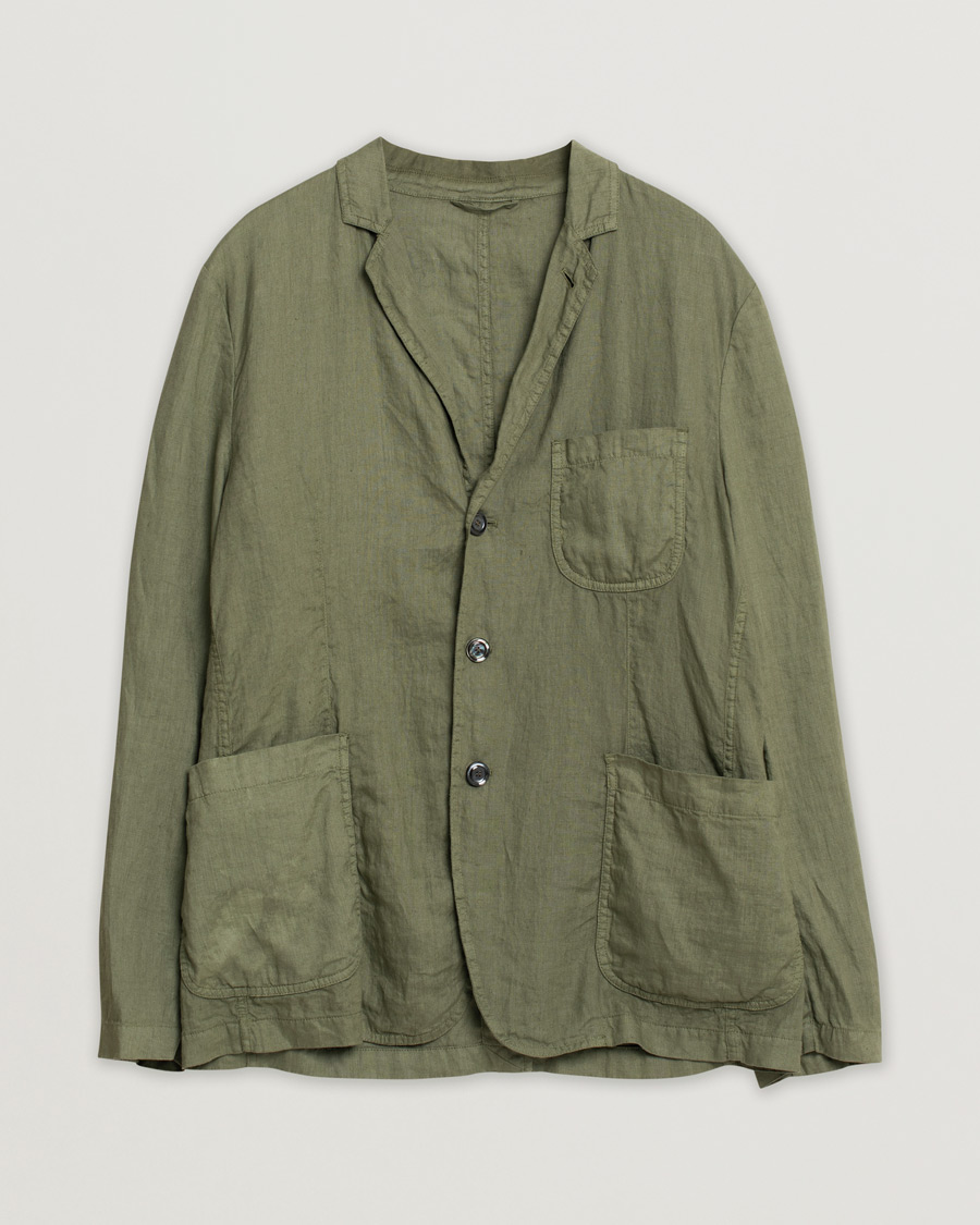 Mies | Pikkutakit | Pre-owned | Aspesi Samuraki Linen Blazer Military