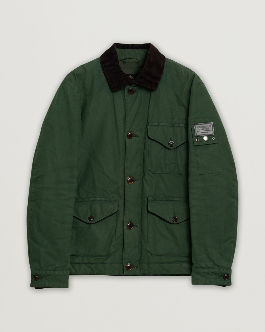 Mies | Takit | Pre-owned | Barbour Gold Standard Polkerris Padded Shirt Jacket Sage