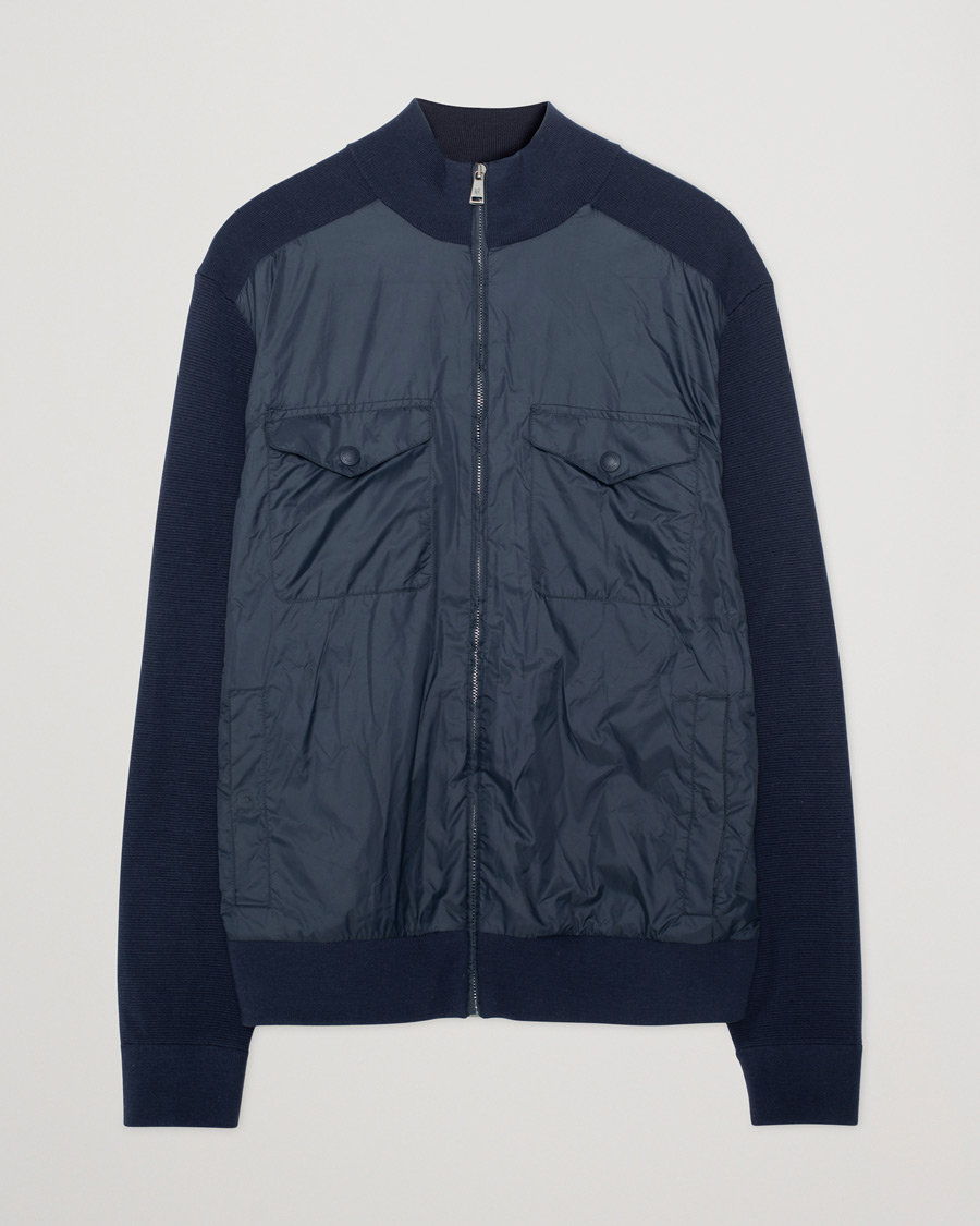 Mies | Puserot | Pre-owned | Ralph Lauren Purple Label Hybrid Zip Sweater Classic Navy