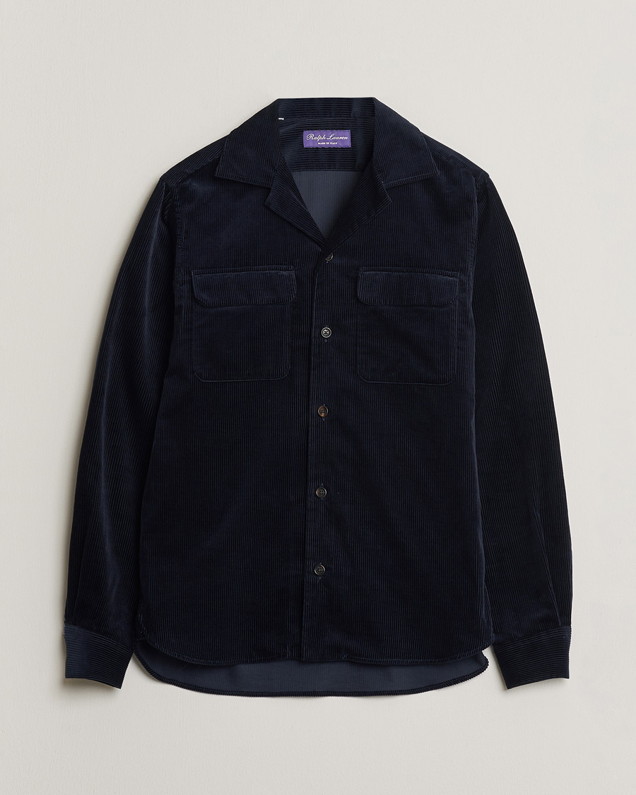 Mies | Pre-owned Kauluspaidat | Pre-owned | Ralph Lauren Purple Label Double Pocket Overshirt Classic Navy S