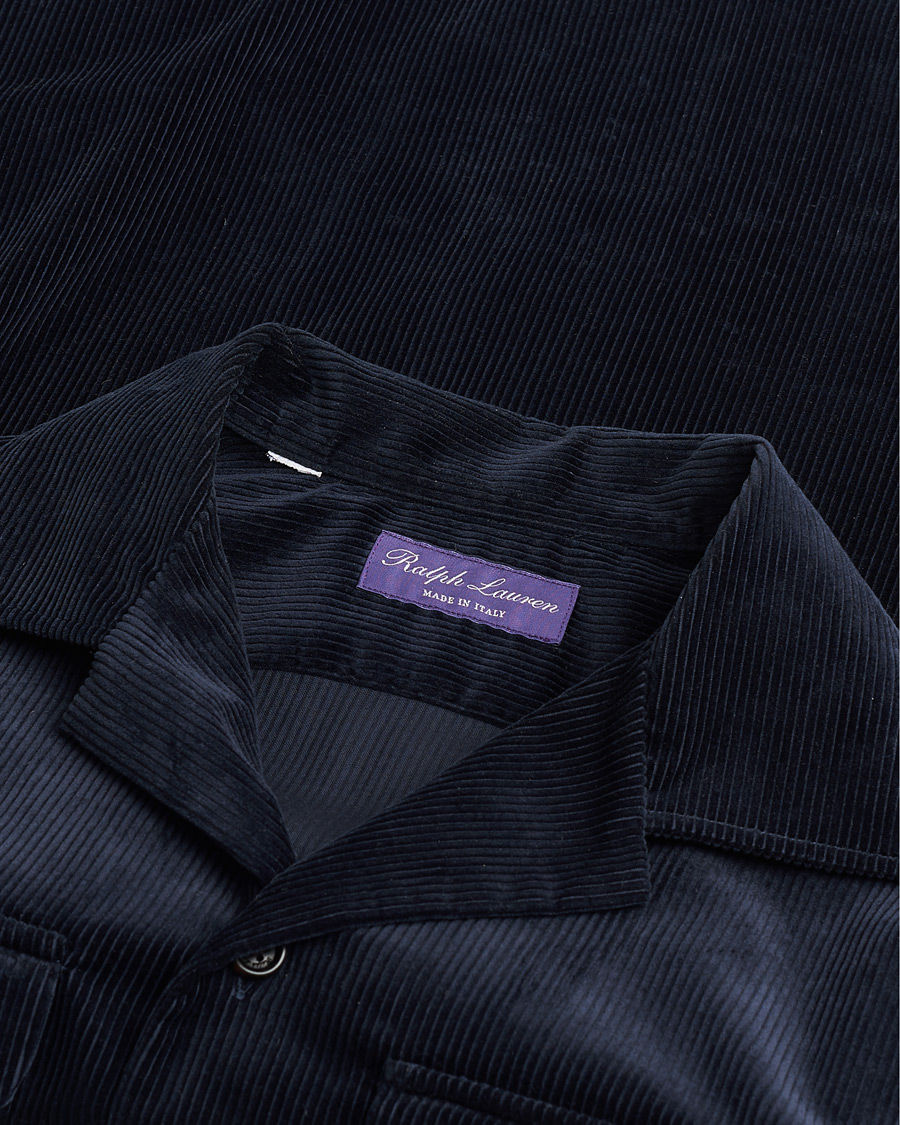 Mies | Ralph Lauren Purple Label Double Pocket Overshirt Classic Navy S | Pre-owned | Ralph Lauren Purple Label Double Pocket Overshirt Classic Navy S