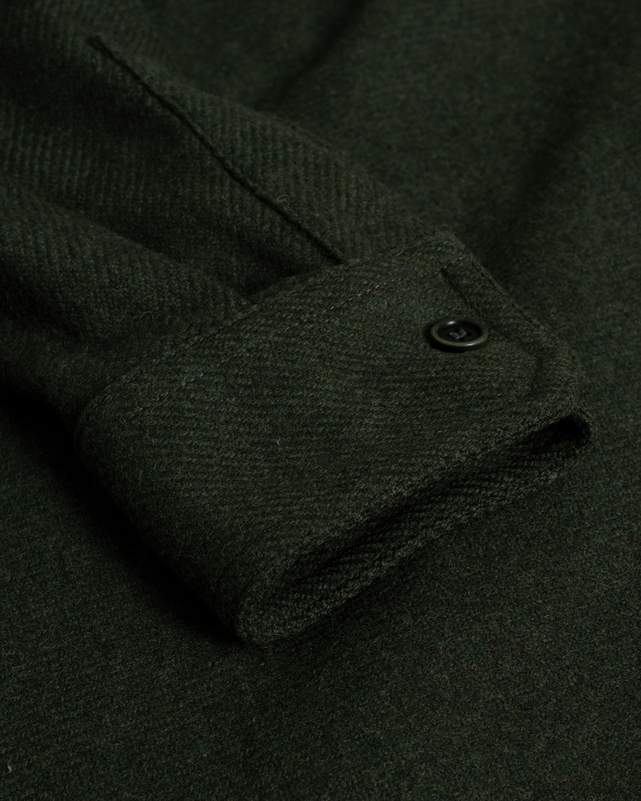Mies | Kauluspaidat | Pre-owned | A.P.C. Basile Wool Shirt Jacket Olive