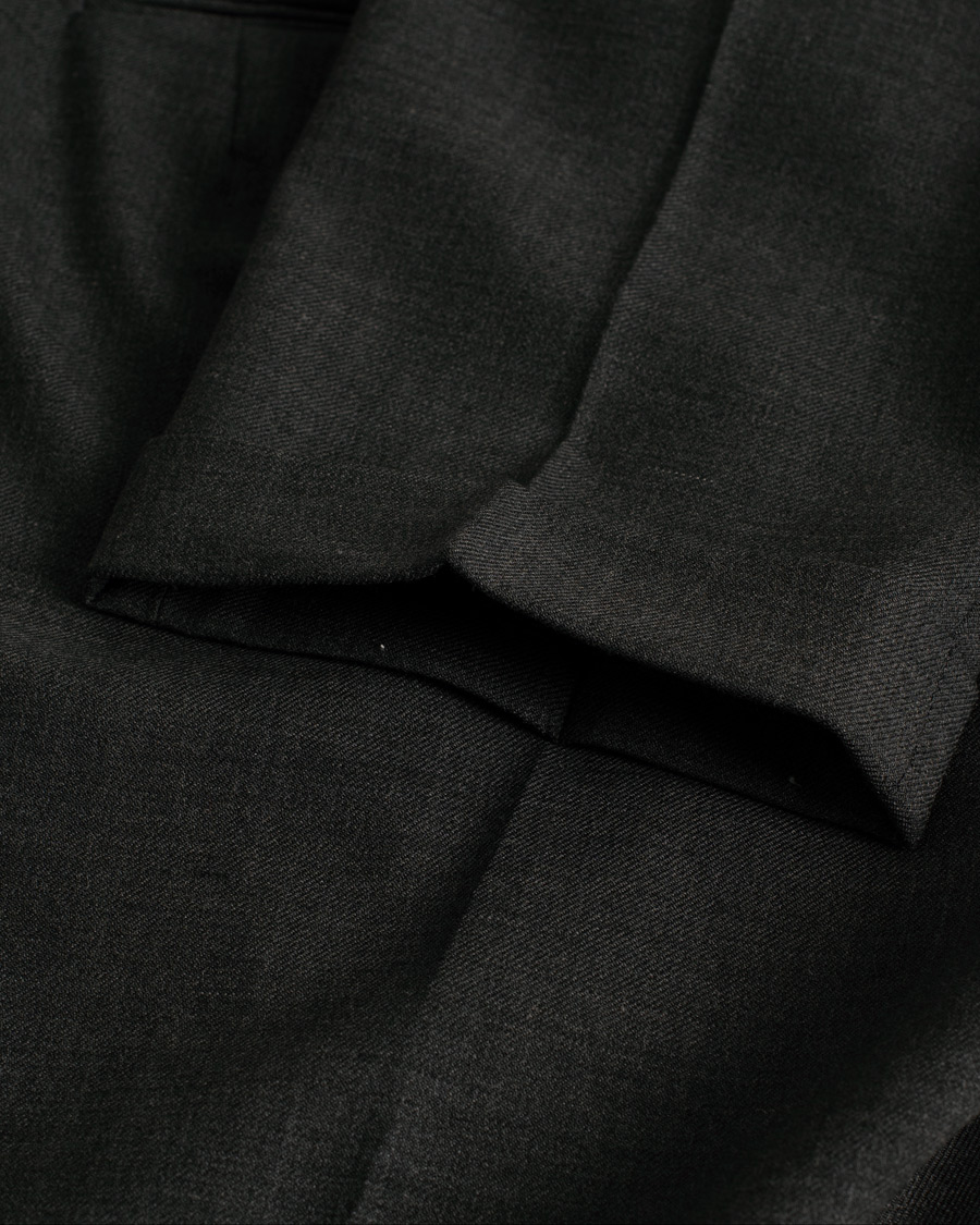 Mies | Housut | Pre-owned | Berwich Retro Elax Wool Trousers Dark Grey 46