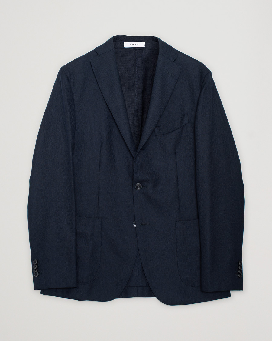 Mies | Pikkutakit | Pre-owned | Boglioli K Jacket Wool Hopsack Blazer Navy
