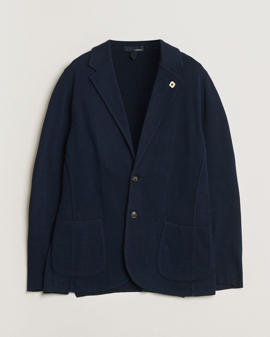 Mies | Pre-owned Pikkutakit | Pre-owned | Lardini Knitted Cotton Blazer Navy M