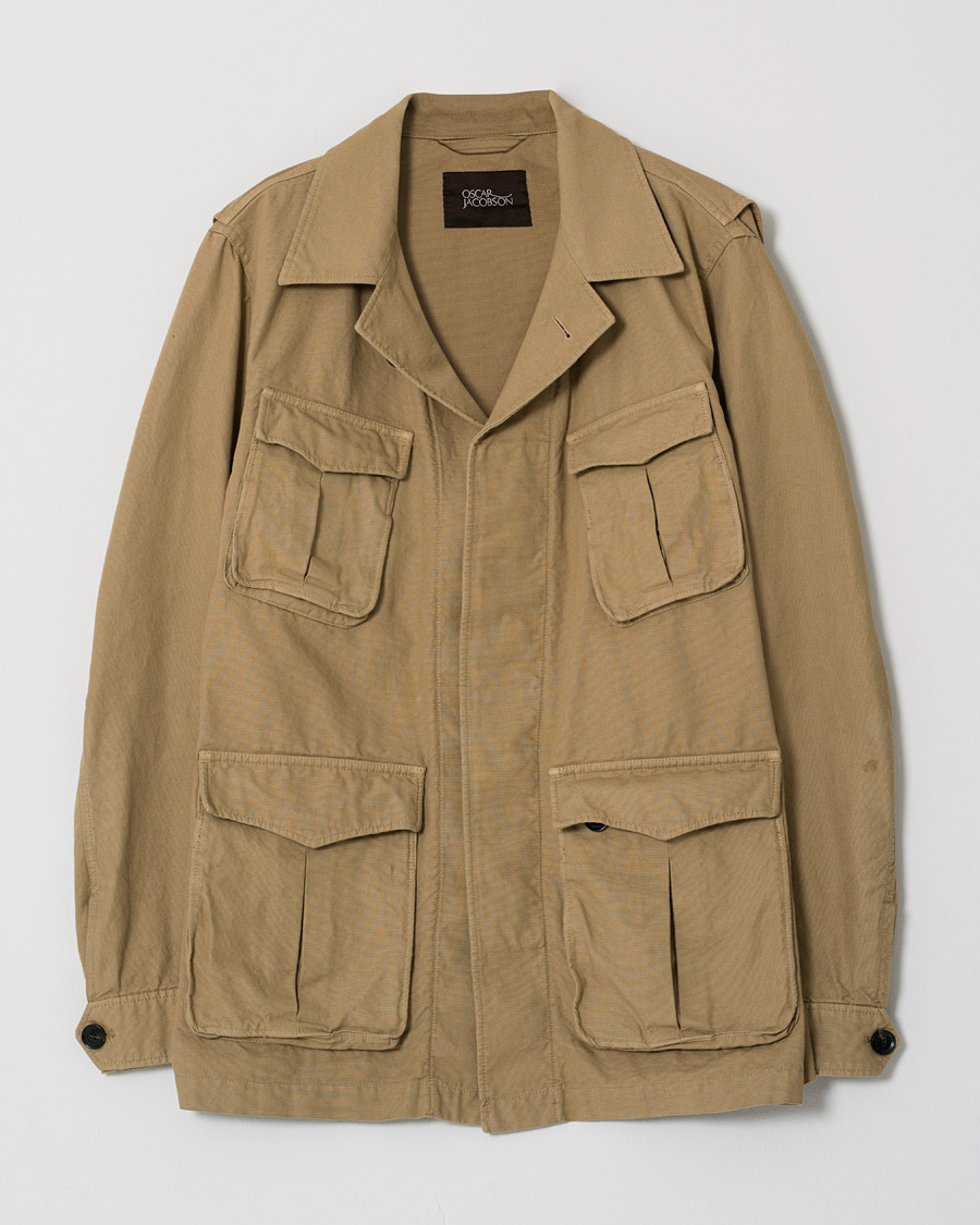 Mies | Takit | Pre-owned | Oscar Jacobson Wester Cotton Field Jacket Beige 54