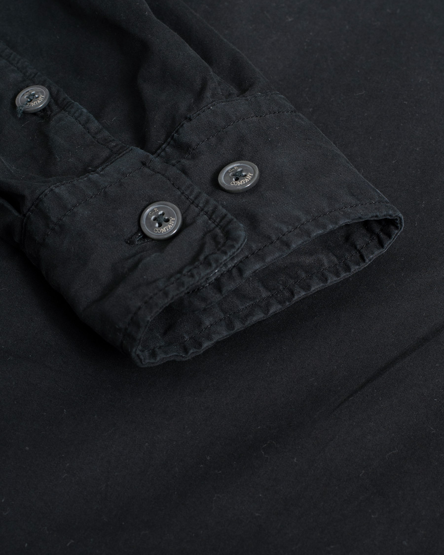Mies | Kauluspaidat | Pre-owned | C.P. Company Garment Dyed Gabardine Zip Shirt Jacket Black